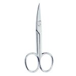 Ножницы маникюрные для ногтей Beter изогнутые хромированные 9см